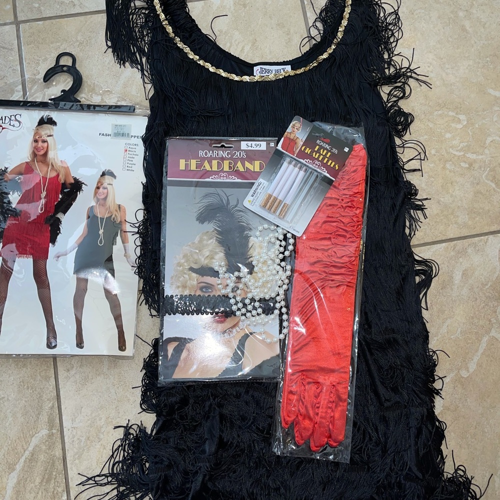 Black Flapper Halloween Costume